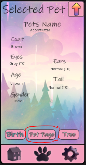 Pet Page Button