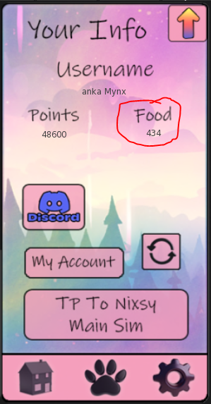 Server Food HUD