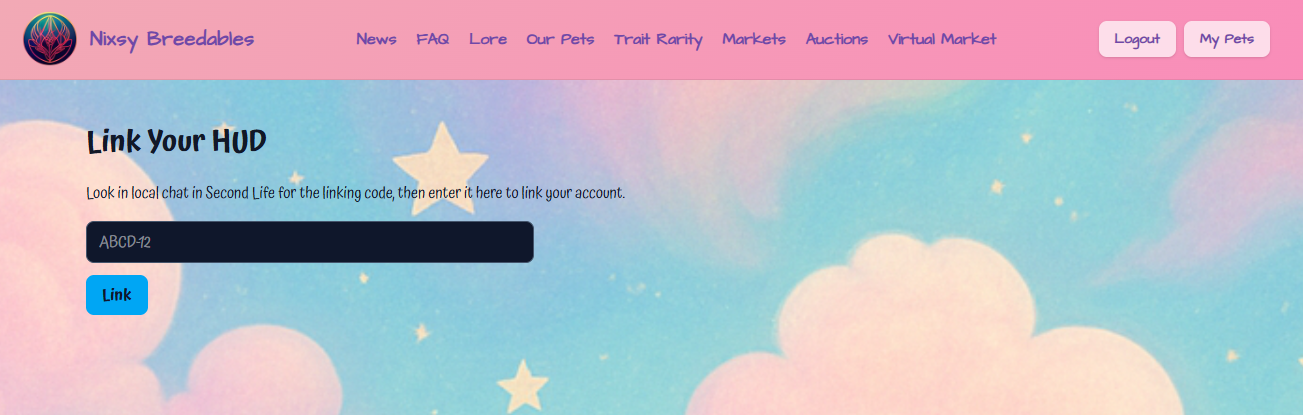 Website Linking Page